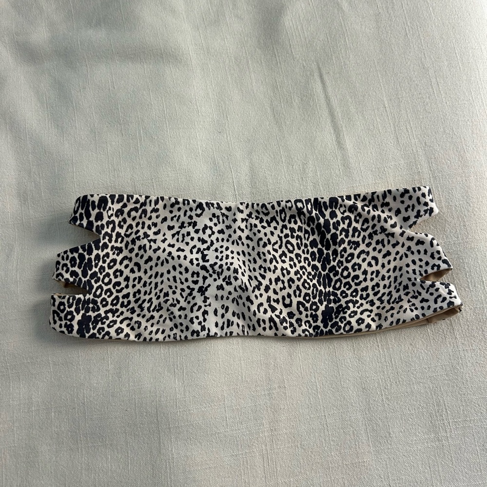 San Lorenzo Bandeau Bikini Top - Leopard / Cheetah